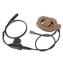 HD01 motociklo vienpusė ausinė + U94 PTT triukšmo slopinimas, patogi karinė ausinė black