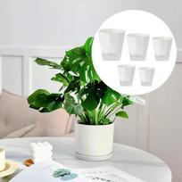 5Pcs Self Watering Plant Pots,Flower Pots with Drainage Hole Gift Household Planter Nursery for white