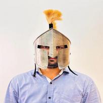 Spartos šalmas Spartos karaliaus Leonido šalmas LARP kario šalmas Geriausia dovana vyrui beige