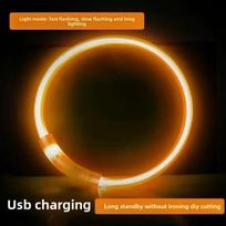 LED Šviesos Gyvūno Antkaklis Šuns Šviečiantis Antkaklis USB Įkrovimas Šviečiantis Šunų Antkaklis Gyvūnų Reikmenys S brown