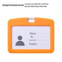 Silikoninis dirželis ID kortelės laikiklis studentams ir profesionalams orange