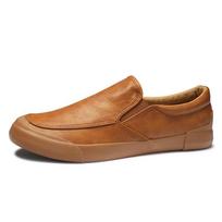 Flash Step One-Pedal Men'S Shoes Low-Top Lazy Shoes Casual Beanie Shoes Leather Shoes Men'S Board Shoes Tide 38 ruda