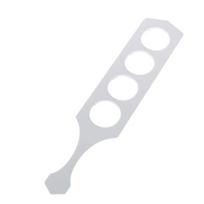 Clear Acrylic Templates Glass Flight Paddle Board Acrylic Router Template for Glasses Serving Tray Mold Easy to Clean C white