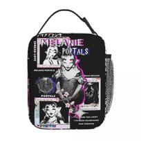 Melanie Portals Thermal Insulated Lunch Bag for Work Melanie Martinez Artist Container Bag Men Women Thermal Cooler Lunch Box 26x21x11CM smėlis