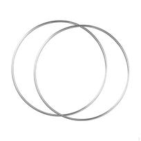 2 vnt. Metaliniai gėlių lankeliai Universalus namų dekoras Sieniniai amatai Vainiko žiedai Vestuvėms Diameter 40 cm white