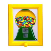 Saldainių dozatorius Mini kramtomosios gumos automatas rėmelyje Vaikams Suaugusiems Stalinis saldainių dozavimo automatas saldainiams riešutams šunų kačių skanėstams yellow