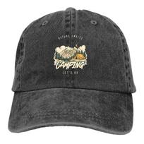 Washed Men's Baseball Cap Gift Trucker Snapback Caps Dad Hat Camper Camping Golf Hats Adjustable juoda