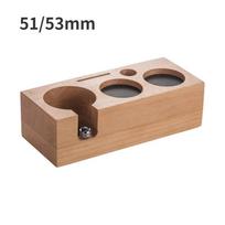51/53/58mm Medinis Kavos Tamperio Laikiklis Espresso Tamperio Stotelės Stovas Medinis Pagrindas Espresso Aparato Įrankiai Baristos Aksesuarai