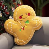 Cute Christmas Tree Gingerbread Man Pillow Living Room Sofa Cushion Doll Christmas Day Garland Decoration Children's Gift W4548WW-.