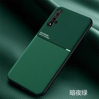Huawei Nova 5T dėklas 6.26'' itin plonas magnetinis matinės odos telefono dėklas, skirtas Huawei Nova 5t Nova5t 5 t silikoninis galinis dangtelis For Nova 5T žalia