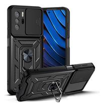 POCO X3 GT šarvuotas smūgiams atsparus dėklas Xiaomi POCO X3 GT kameros objektyvo apsauginis magnetinis laikiklis žiedas dėklo dangtelis X 3 GT for POCO X3 GT blue