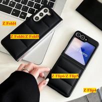 For Samsung Z Flip 6 5 4 5G Down Jacket The Puffer Phone Case for Galaxy Z Fold6 Fold5 Fold4 Shockproof Protective Back Cover For Samsung Galaxy Z Fold4