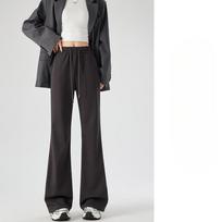 Sports Micro-flare Pants for Women In Spring and Autumn New American High-waisted Slim Horseshoe Pants Small Casual Hoodies S
