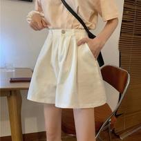 Large Size Casual Shorts for Women In Summer New High-waisted Slim and Loose Wear A-line Wide-leg Pants S balta