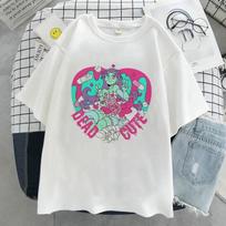 Y2k Harajuku Anime Women T Shirt Loose Oversized T Shirt FeUnisex Clothes Summer Graphic Top Cartoon Tee Shirt Japanese Streetwear L