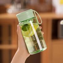 600/800ML BPA neturintis mados apvalus plastikinis vandens butelis nešiojamas arbatos sietelis didelės talpos sportinis skaidrus vandens puodelis