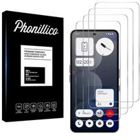 Tempered Glass for Nothing Phone 3a Pro [Pack 4] Screen Protector Glass Film Phonillico® skaidri
