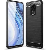 Coque pour Redmi Note 9 (6,53 ) Silicone Noir Anti Choc Traits Acier design Tpu Protection Renforcée