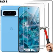 Screen Protector - Google - Pixel 8 Pro - Tempered Glass - Pack of 3 - Anti-Scratch - Ultra Thin