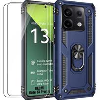 Coque Pour Xiaomi Redmi Note 13 Pro 5G - Protection Renforcée Antichoc - Support 360° - Verres Trempés