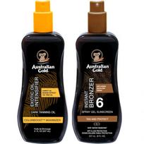 Australian Gold Intensifier Oil + spray gel with Bronzer SPF6