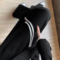 Simple Sports Pants for Women In Spring and Autumn High Waist Drooping Loose Straight Casual Sweatpants Wide-leg Banana Pants S