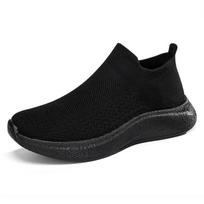 Ultra-light soft-soled popcorn men step on shit, shock absorption, no shoelaces, one pedal, large size sports and leisure socks, shoes breathable 36
