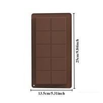 Chocolate Bar Mold Deep with 10Pcs Bags Thick dubai Chocolate Mold for Stuffed Bar Filling Pistachio Break Apart Chocolate Bar black