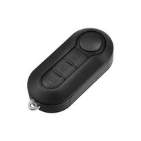 Coque de clé X AUTOHAUX pour Fiat 500 500X 500L Plip Télécommande 3 Boutons Boîte Rechange avec Lame
