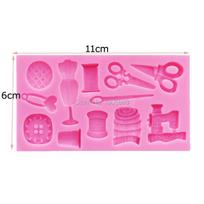 1PCS Baby Shower Party 3D Silicone Fondant Mold For Cake Decorating Chocolate Cupcake Soap MoldBaking Tools11*6*1.1CM pink