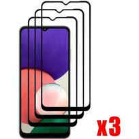 Tempered Glass Screen Protector - Samsung - A22 5G - Pack of 3 - 9H - Easy Installation - Anti-fingerprint juoda