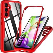 Case for Samsung Galaxy A34 5G Red Rigid Anti-Scratch 360 Degree Full Solid Protection raudona