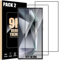 Grūdinti stiklai - skirti Samsung - Galaxy S25 Ultra - Apsauga 9H - Atsparus įbrėžimams - Rinkinys iš 2 vnt.
