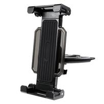 Universalus 4-13 colių planšetinių kompiuterių stovas laikiklis automobilio CD grotuvo lizdui mobiliojo telefono laikiklis iPad Pro Mini Xiaomi Samsung Tab PC iPhone juoda