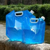 Lauko Plastikinis Minkštas Vandens Laikymo Kibiras Nešiojamas Sulankstomas Vandens Maišas Didelės Talpos Alpinizmas Turizmas Kempingas 5L