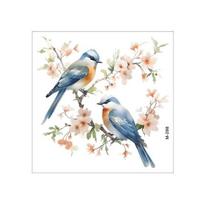 Waterproof Toilet Stickers Bird Flower Pattern Vibrant Color Easy To Apply Long-lasting Adhesion Wall MIT