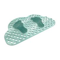 PVC Neslystantys Vonios Kilimėliai Minkštas Dušo Kilimėlis Masažinis Kilimėlis su Siurbtukais Neslystantis Vonios Kilimėlis Vonios Kambario Aksesuarai A žalia