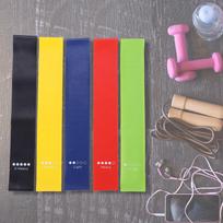 5 Pcs Yoga Resistance Loop Bands Indoor Outdoor Gym Fitness Training Sports Exercises