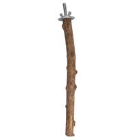 Natūralaus medžio papūgos stovas laikiklis nagų galandymo laktas paukščiui kramtyti pakabinamas narvo žaislas(1.5~2.5*25cm)