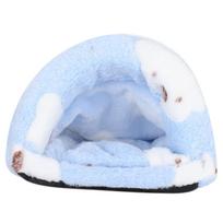 Mini augintinio žieminė miego guolio narvas nuimamas žiurkėno jūrų kiaulytės šiltas namelis urvas(Mėlyna L) M(for 4-6.5kg) mėlyna