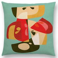 New Arrivals Color Blocks Field Weave Map Colorful Geometric Abstract Pattern Prints Cushion Cover Pillow Case 30x30cm smėlis