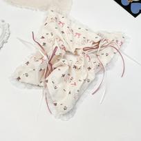 Floral Square Scarf Hair Loop for Women's New Korean Gentle Temperament Tied Ponytail Headband Girl Hair Accessory