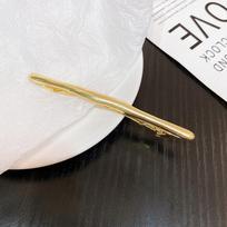 11cm Metalinė Auksinė Juostelė Ilgi Segtukai Plaukams Automatinis Švelnus Spyruoklinis Segtukas Moterims Arkliuko Uodegos Segtukas Šoninis Kirpčiukas Arkliuko Uodegos Plaukų Segtukas beige