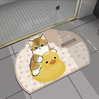 Bathroom floor mat Hakimi soft diatom mud absorbent mat Door non-slip foot pad dirt-resistant 40X60cm 15.7X23.6in