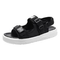 Summer Men's Sandals Comfortable and Lightweight Hook Loop Men Roman Shoes Outdoor Non-Slip Beach Sandals Flip Flop Sandals 37