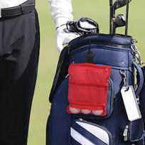 Golf Ball Bag Golfer Gift Multipurpose Professional Portable Valuables Holder for Markers raudona