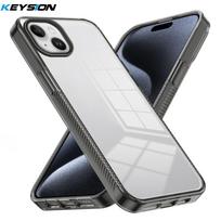KEYSION Transparent Case for iPhone 14 Pro Max Soft TPU+PC Anti-slip HD Clear Shockproof Phone Cover for iPhone 13 Pro Max for iPhone 14 juoda