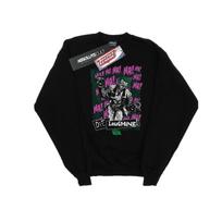 DC Comics Mens Justice League Joker Die Laughing Sweatshirt M juoda