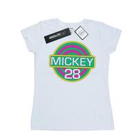 Disney Womens/Ladies Mickey Mouse Mickey 28 Cotton T-Shirt XXL balta