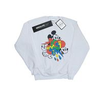 Disney Mens Mickey Mouse Vintage Arrows Sweatshirt L balta